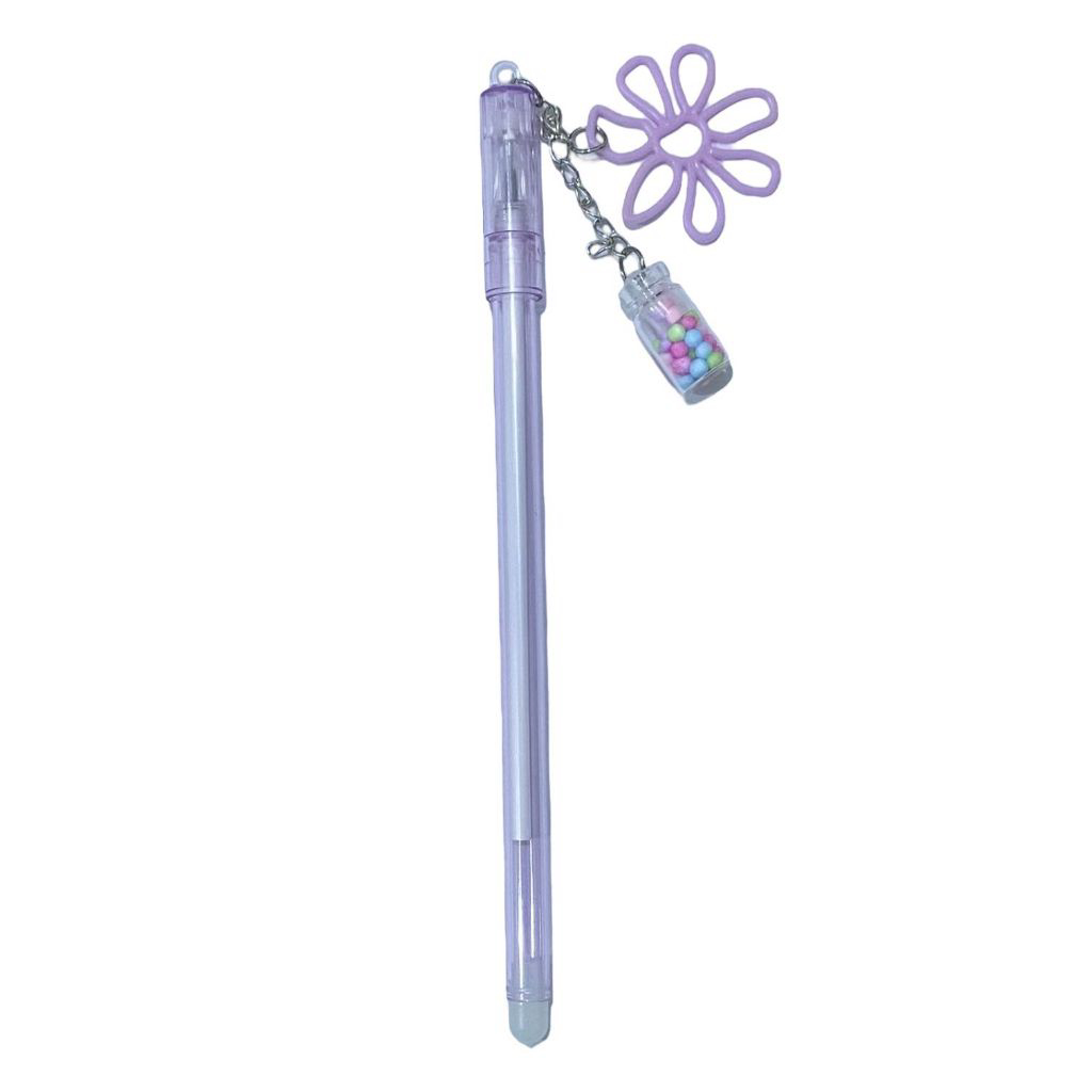 Pulpen Lucu Aesthetic Pena Gantungan Botol Bunga Fancy Pen Pena Gel Bolpen Unik warna pastel cute Bola Salju Warna Warni Alat Tulis Kantor BRG