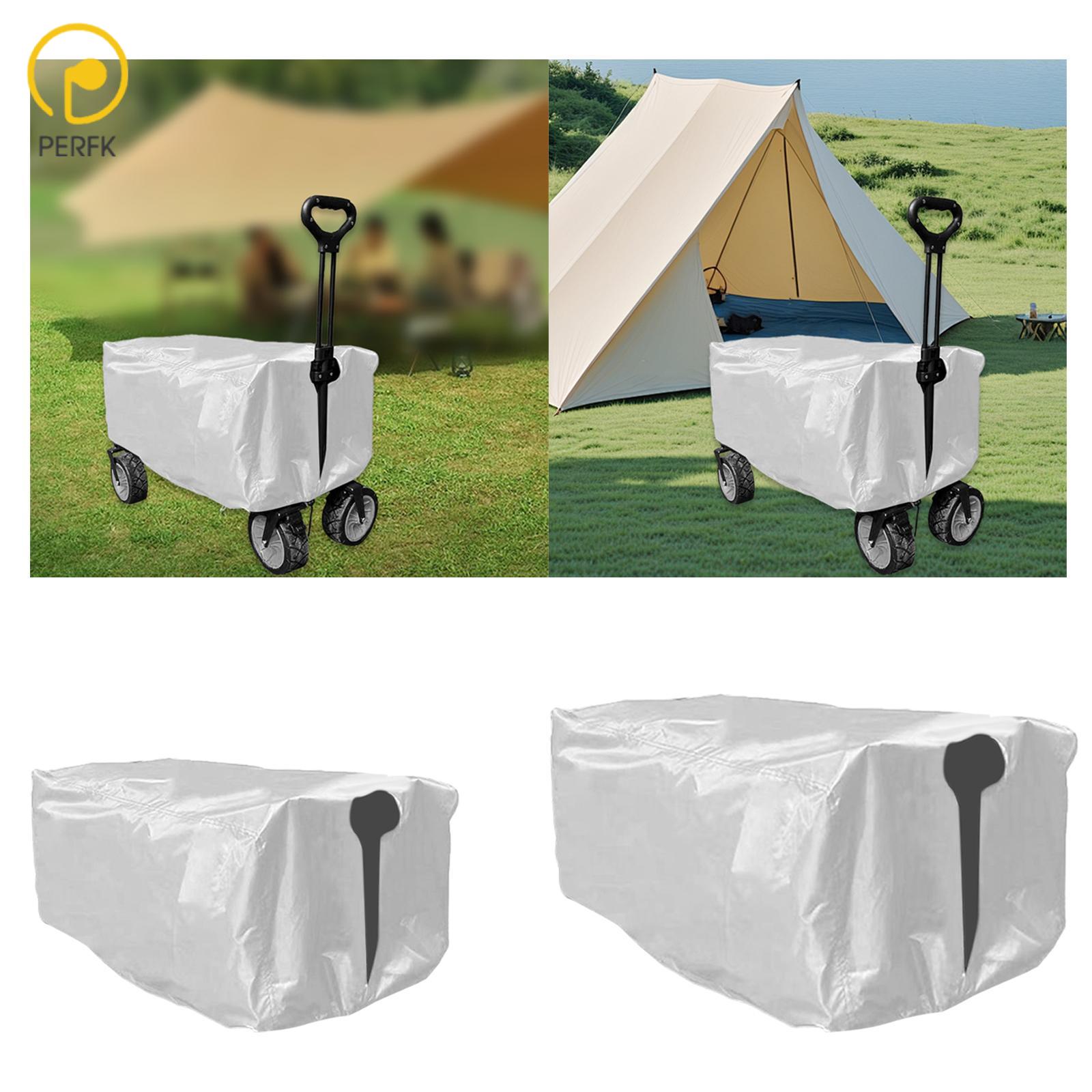 Folding Wagon Cover Garden Cart Cover Drawstring Easy to Clean Multifunctional Windproof Bench Trolley for Fishing Gardening ราคา 1,188 บาท*ส่งฟรี