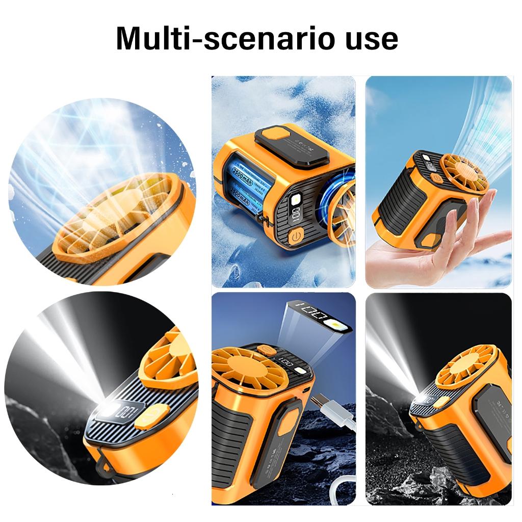 Xách Tay Eo Fan Luồng Không Khí Mạnh Mẽ Làm Mát Vành Đai Fan 3 Tốc Độ Nhỏ Eo Fan
