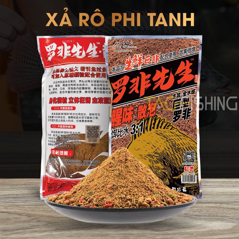 Mồi câu cá rô phi lão quỷ - xả rô phi tanh