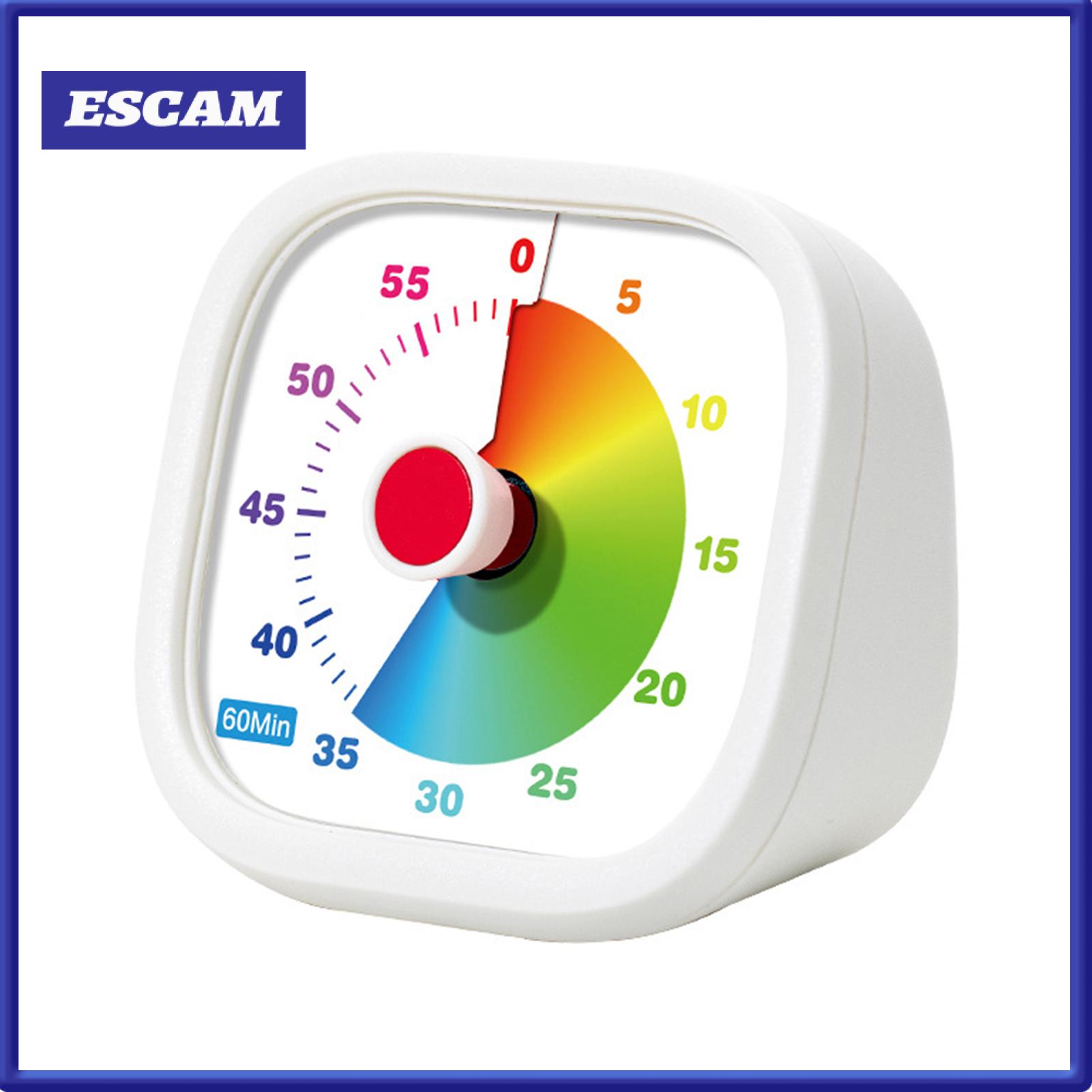 Norman Malthus No Ticking Kitchen Timer Kids Countdown Timer Visual Timer for Kids 60-minute Silent Pomodoro Countdown Clock – Colorful Rainbow Desk Timer for Classroom Kitchen Office Time Management Tool ราคา 261 บาท*ส่งฟรี