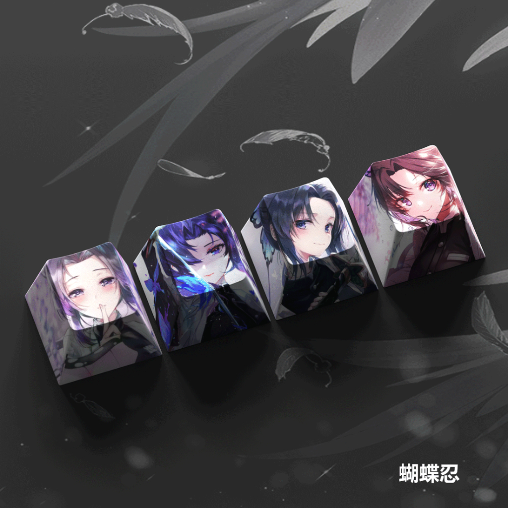 COD Set 4 Nút Bàn Phím Cơ R4 In Hình Demon Slayer PBT Nhuộm Màu Cho Bàn Phím Cơ Kamado Tanjirou Nezuko Zenitsu Shinobu Giyuu Gyoumei Cross-axisERDHTRFXDHTF