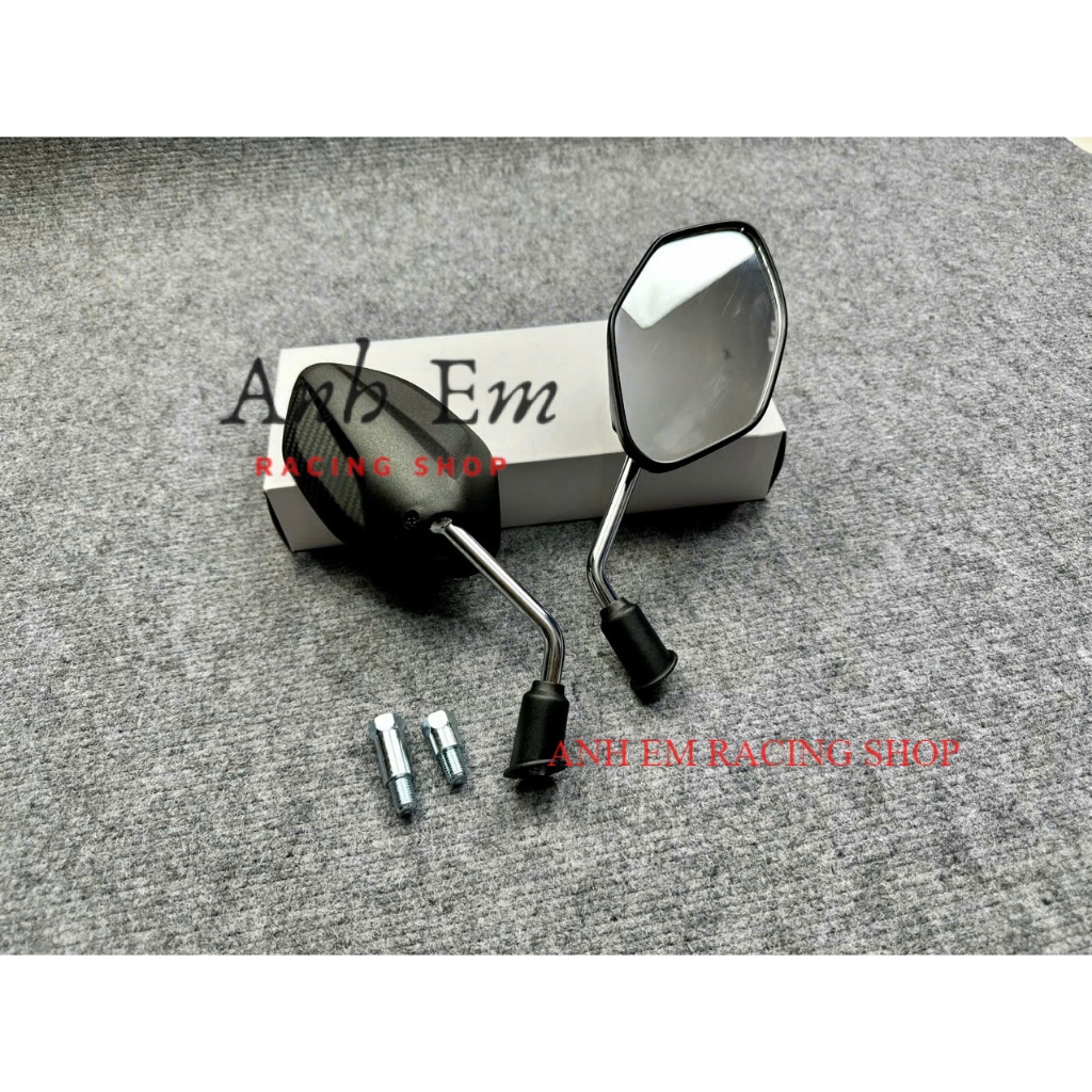 Kính AB chân Inox Ngắn TẶNG CHÂN NỐI GẮN DÒNG XE HONDA có bán lẻ trái phải