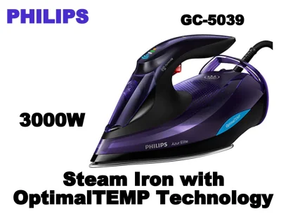 Philips Azur Elite 3000W Steam Iron With Optimal Temp Technogy GC5039/30