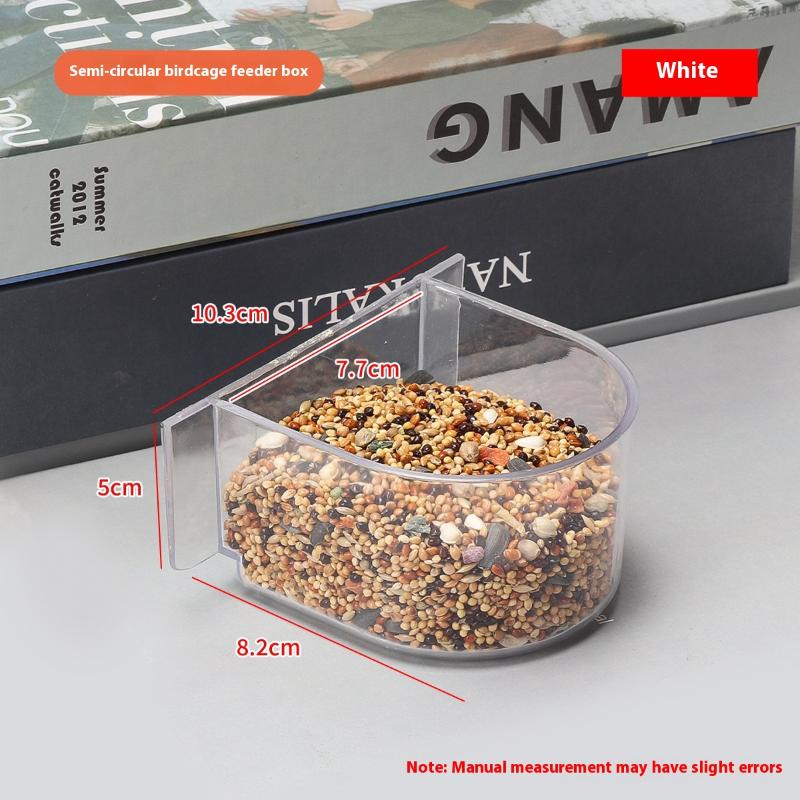 [HUSTOM] COD Công suất lớn chim trung chuyển Hộp chống giật gân chim thực phẩm quả bền Vẹt ăn hộp cho chim vừa nhỏ - 3