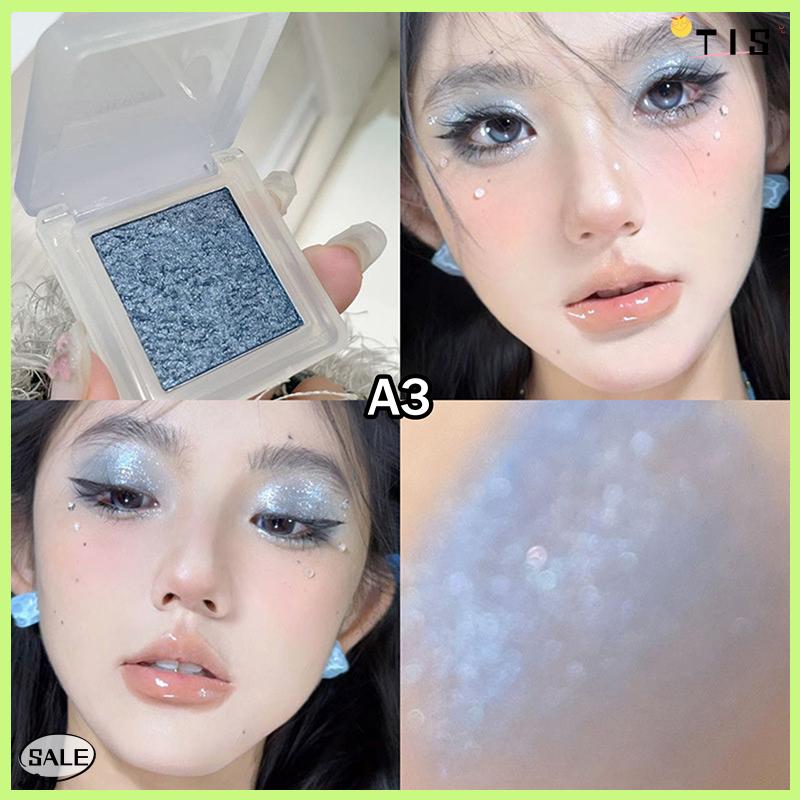 Follow Get New【TIS】 Herorange Tắc Kè Hoa Eyeshadow Highlighter màu duy nhất cao sắc tố long lanh bảng màu ngọc trai mắt trang điểm - 4