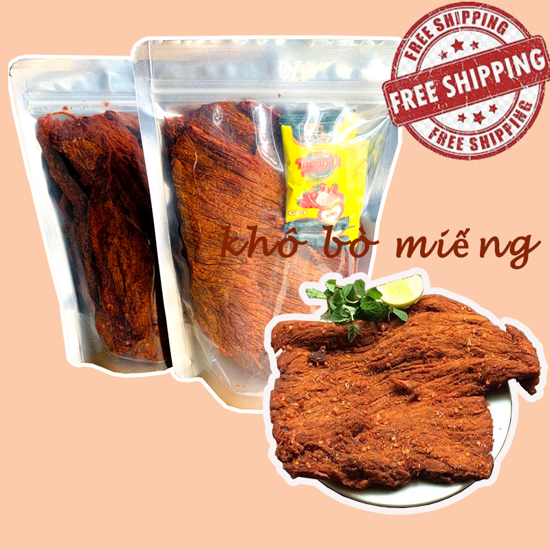 Khô bò miếng hồng ngự loại mềm - thịt bò khô loại ngon đặc biệt