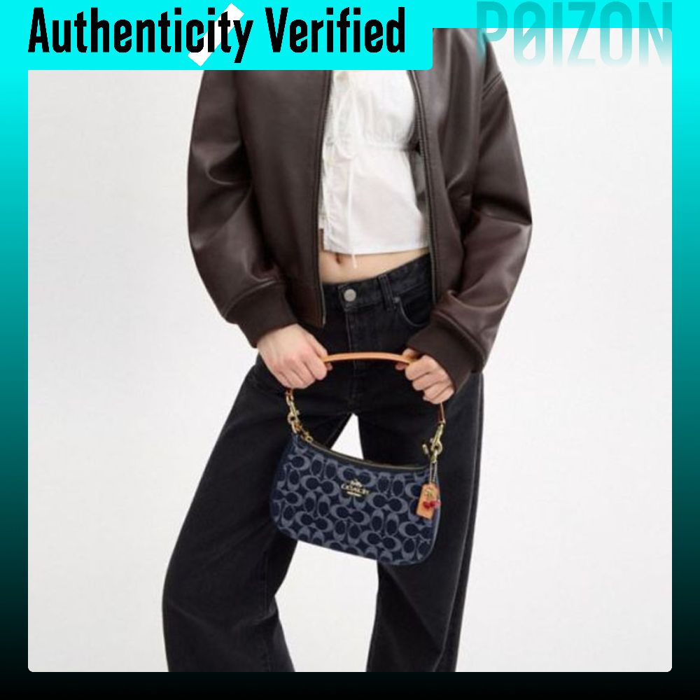 กระเป๋าสะพายข้าง กระเป๋าถือแฟชั่น Coach Teri Fabric With Artificial Leather Medium Women's Denim Blue CAF82-IMXIA ราคา 37,579 บาท*ส่งฟรี