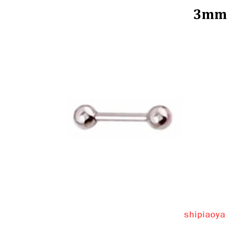 shipiaoya 10pcs thép không gỉ bóng vít bông tai nhỏ cho phụ nữ người đàn ông 3 4 5mm tai xương đinh tán Punk Tai piercing đồ trang sức phụ kiện