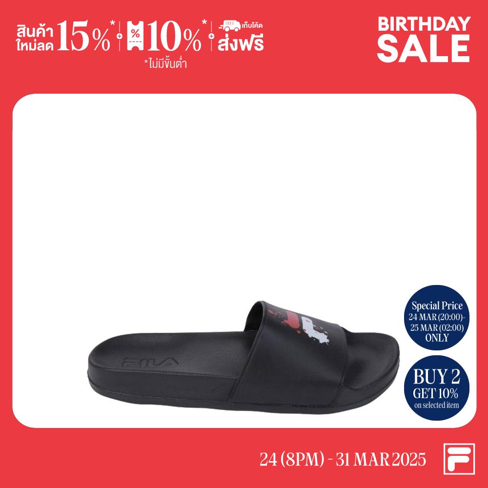 FILA รองเท้าแตะผู้ชาย DRIPPING รุ่น SDS230302M - BLACK ราคา 345 บาท*ส่งฟรี