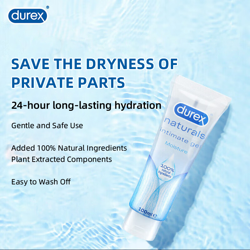 diy all natural personal lubricant Durex Naturals Extra Sensitive Lube 2x100ml main image 1