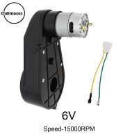 ChgImposs RS555 มอเตอร์ไฟฟ้ากระแสตรงความเร็วสูง 6V / 12V / 24V พร้อมกระปุกเกียร์สำหรับเด็กรีโมทคอนโทรลรถยนต์ไฟฟ้าของเล่นเด็กนั่งส่วนบุคคล SUV อะไหล่