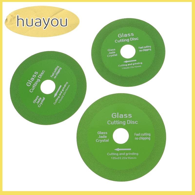 huayou 100 110 115 125mm glasscutting lưỡi gốm gạch ngọc pha lê rượu vang Mài Kim Cương siêu mỏng lưỡi cưa thủy tinh cắt lưỡi