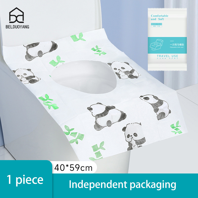 Disposable toilet seat, dirt proof, hotel waterproof seat, toilet paper, maternity seat, toilet seat cushion paper, independent packaging ราคา  3 บาท*ส่งฟรี