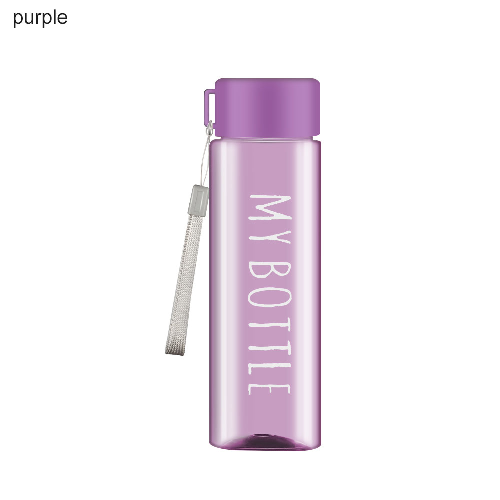 HATTIE 500ml Mùa hè Nhựa Cầm tay Chai nước Cốc nước ép cà phê Cúp nước thể thao Bình uống nước - 4