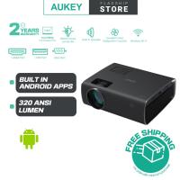 Aukey RD-870S Cinex S Lite Full HD 1080P Android Build in LED Projector with Support Smartphone Screen Sync HDMI