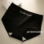 VINTLOOK Quần lót nữ không đường nối, kháng khuẩn cấp 7A, thoáng khí, chất liệu cotton mềm mại, thiết kế lưng vừa