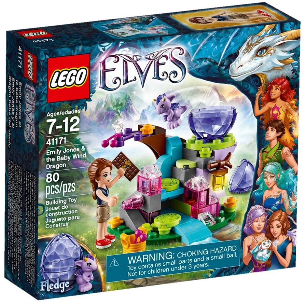 [100% chính hãng]  41171 LEGO Elves Emily Jones &amp; the Baby Wind Dragon - Emily Jones và con rồng gió