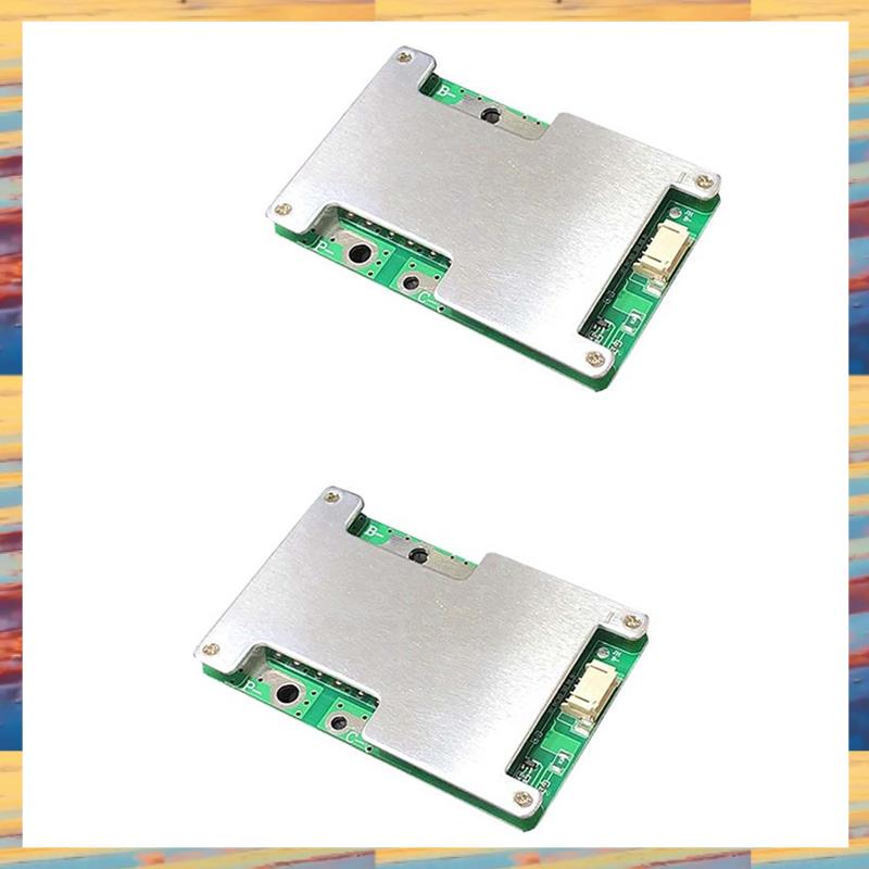 (JTAS) 2Pcs 4S 12V 100A LiFePo4 Lithium Iron Phosphate Battery Protection Circuit Board with Balanced Charging