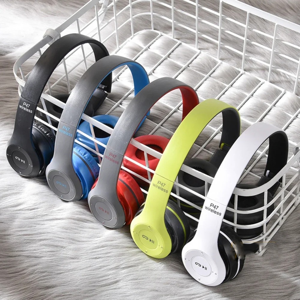 EMERRY Gắn đầu Tai nghe Bluetooth P47 Âm thanh Hifi Có thể cắm cáp Tai nghe không dây P47 Di động Có thể gập lại Tai nghe P47 Điện thoại thông minh