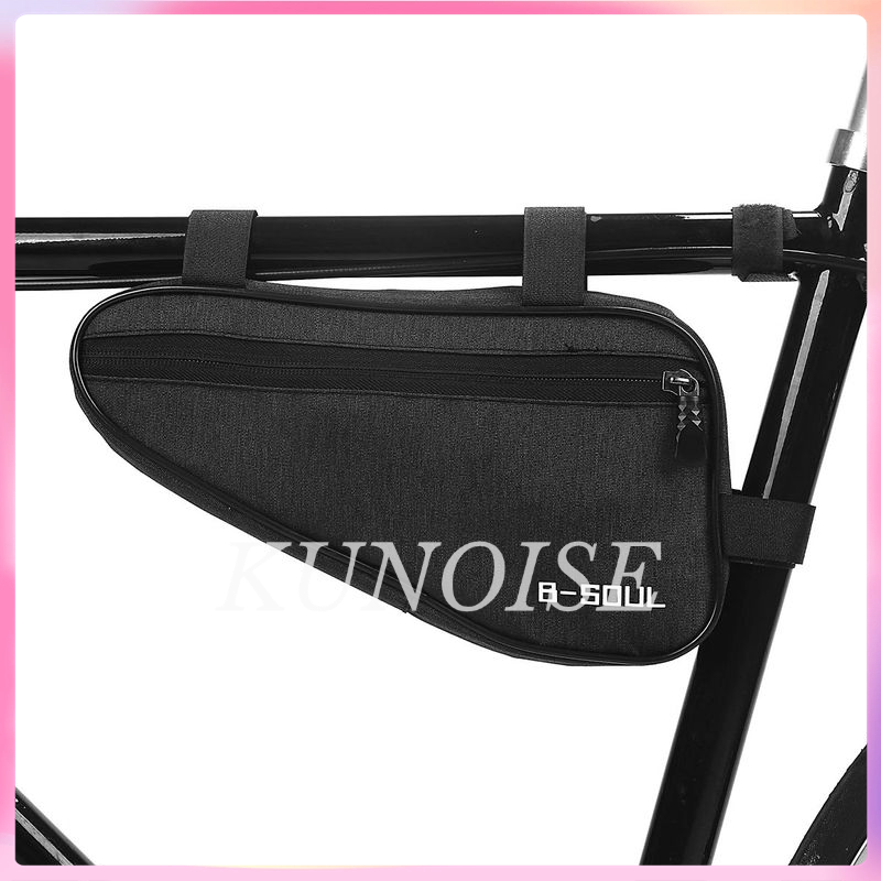 KUNOISE กระเป๋าใส่ของบนเฟรมจักรยานขนาดใหญ่ สำหรับจักรยานเสือภูเขาและถนน ทนน้ำ มีซิปล็อคแน่นหนา ทำจากผ้าไนลอนคุณภาพสูง ราคา 73 บาท*ส่งฟรี