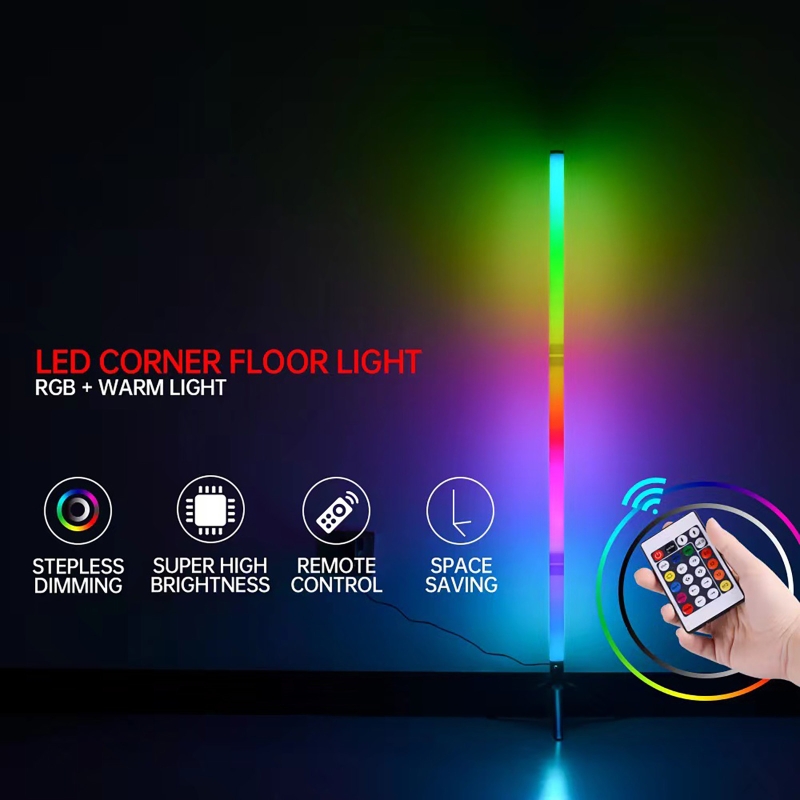 LED Floor Lamp Living Room RGB+WW+CW Light RGB+ Warm White Light + Cool