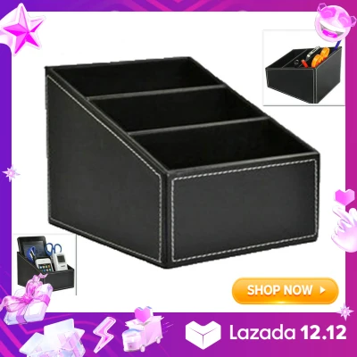 Umiwe TV Guide Holder Remote Controller Organizer Storage Box Desk Caddy (Black) - intl