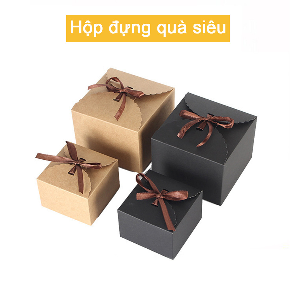 Hộp đựng quà kraft siêu đẹp hộp giấy kraft