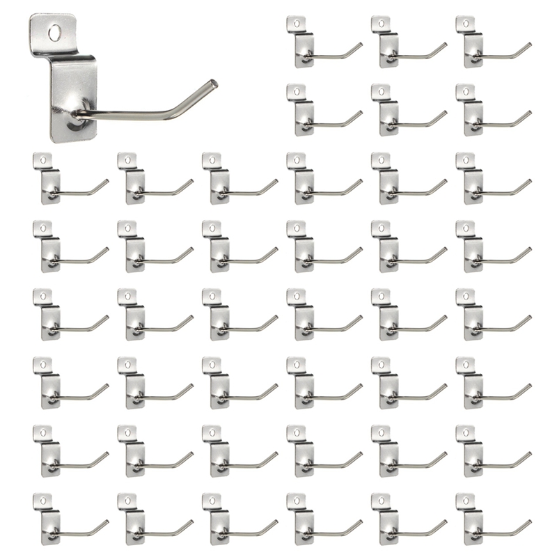 (VMEW) 250 X Single Hook Pin Shop Display Fitting Hanger 50mm