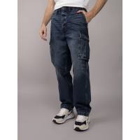 American Eagle กางเกงยีนส์ผู้ชาย EXCLUSIVE DARK ATHLETIC LOOSE สี DARK AND STORMY - 011-7009-458