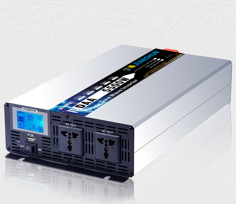 Bộ chuyển đổi nguồn điện 5500w 24v-220v sóng sin chuẩn màn hinh lcd -daa5500w