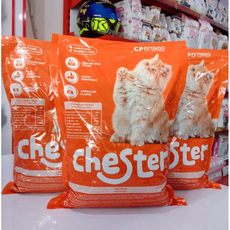 Chester Tuna (Paket 5 Pcs) / Makanan Kucing Chester Tuna Promo Makanan Kucing Murah Harga 95,000 rupiah*Gratis Ongkir