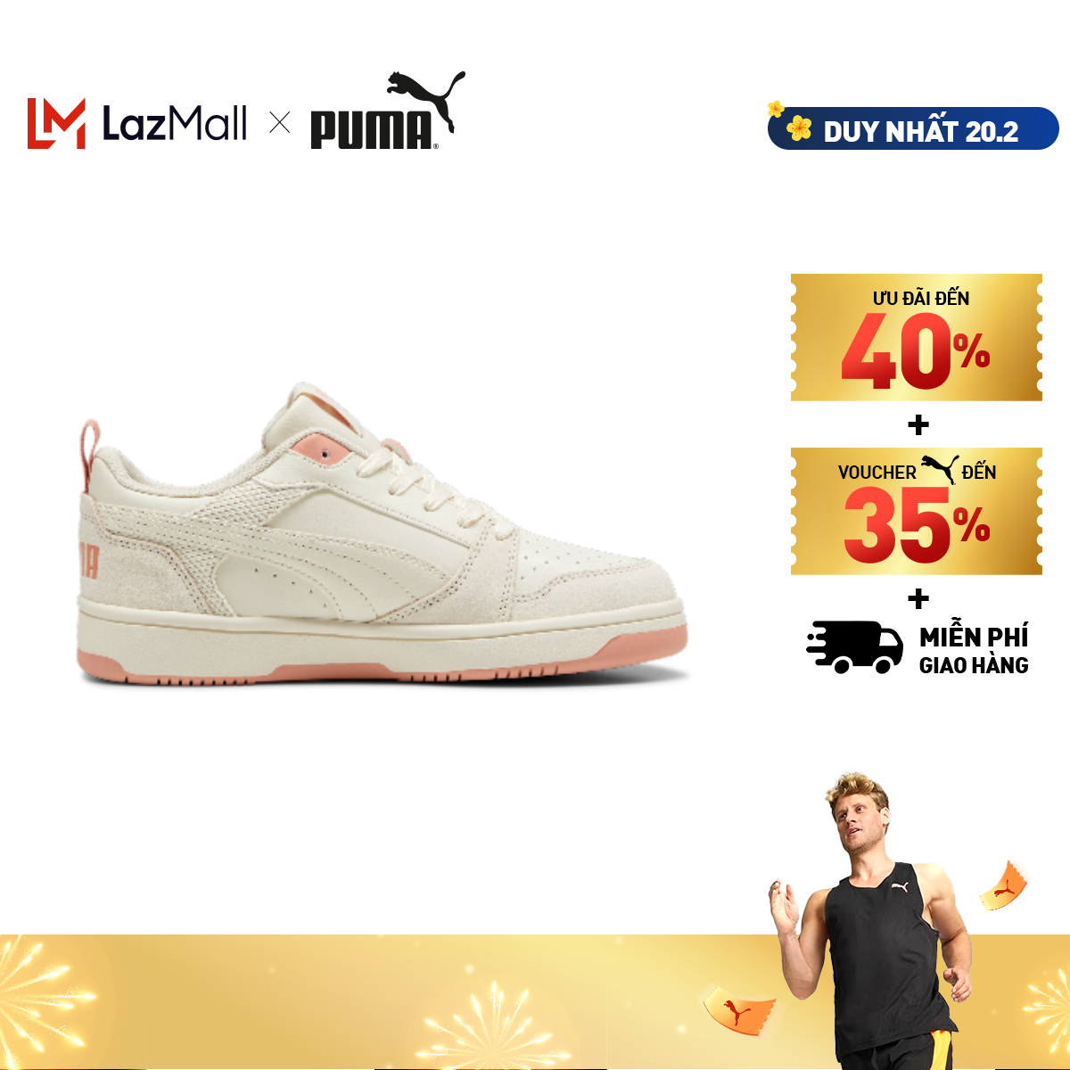 Giày thời trang PUMA Nữ Rebound V6 Màu Trắng