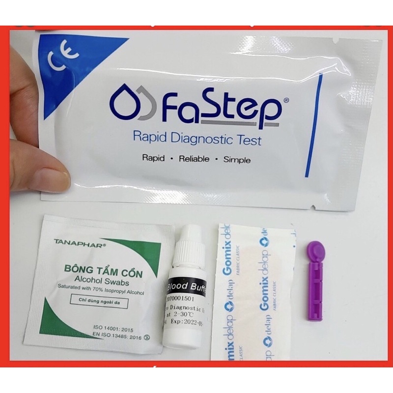 [HÀNG CHUẨN️] [HỘP 40 BỘ] Que Thử Test Thử Nhanh HIV Tại Nhà FASTEP Mỹ STRIP HIV RAPID Test tại nhà Chính Xác 99,99%