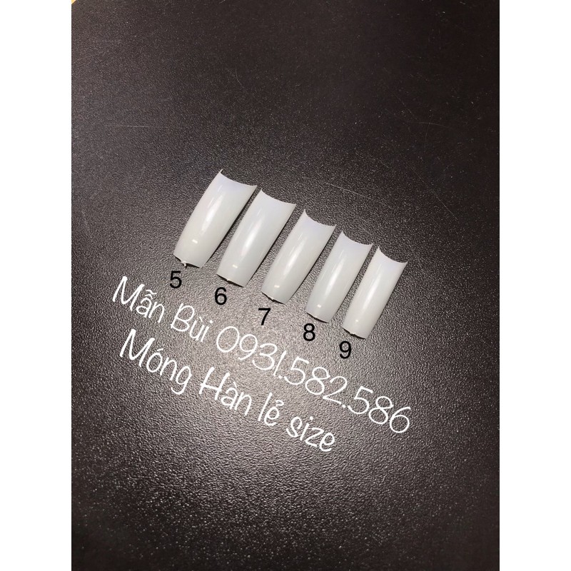 Móng típ hàn lẻ số 5-6-7-8-9 móng hsm phom vuông