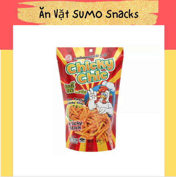 Snack Que Chicky Stick gói 72g-Ăn Vặt Sumo Snack