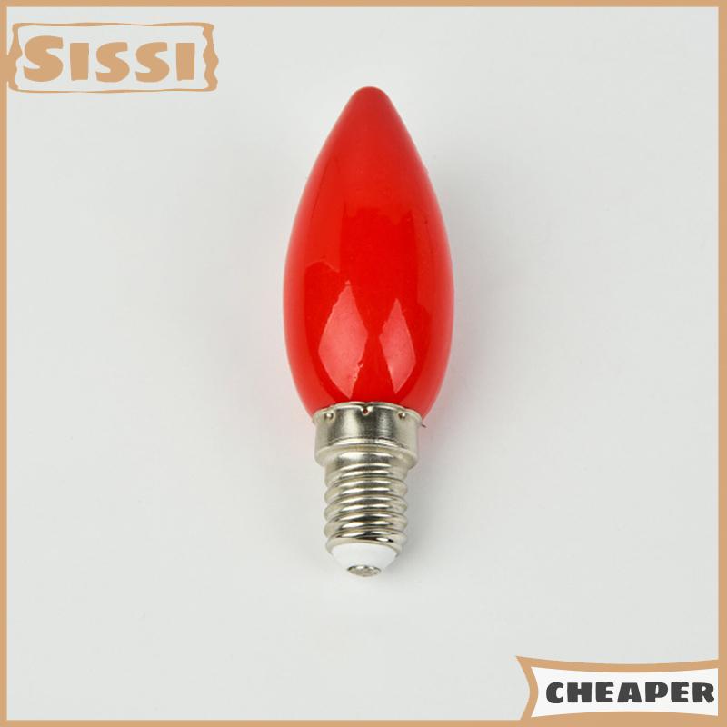 Sissi 1Pc LED bàn thờ bóng đèn E12 E14 nến đỏ phật đèn đền thờ trang trí đèn phật hạt trang trí đèn