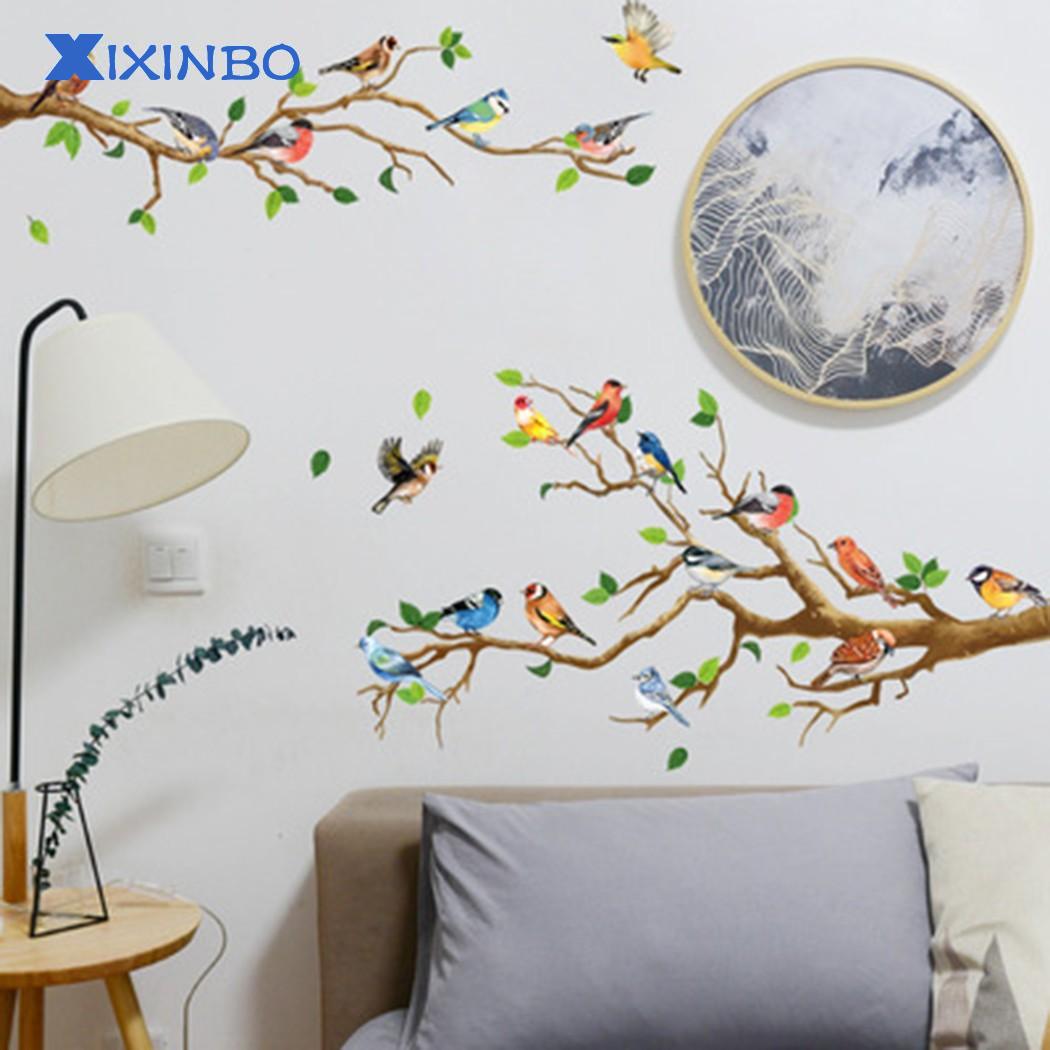 XIXINBO Eco Friendly PVC Bird Tree Branch Wall Decal for Nursery and Baby Room Decor ราคา 139 บาท*ส่งฟรี