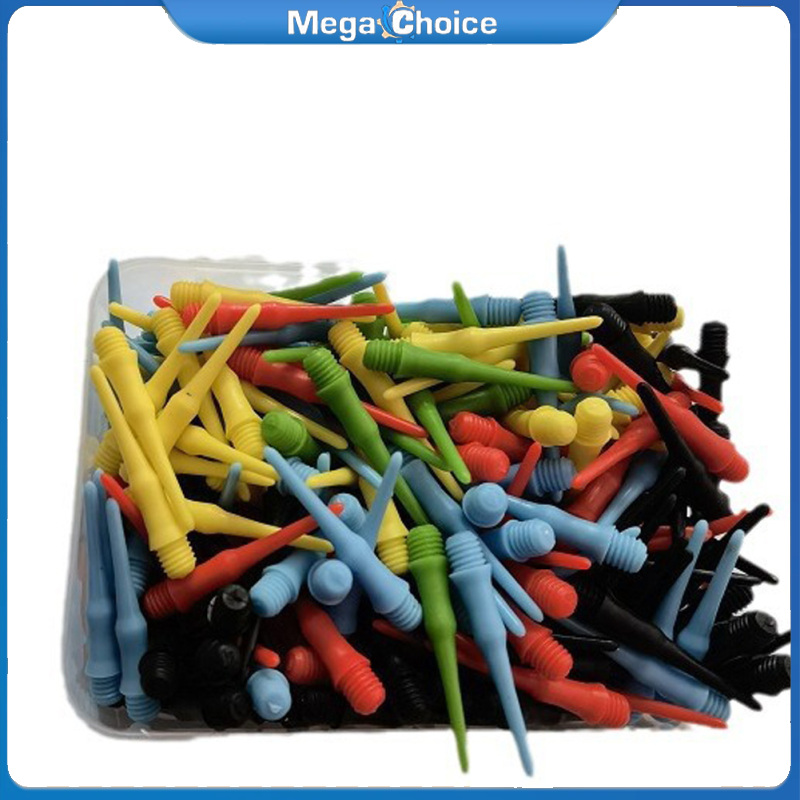 MegaChoice 250PCS Plastic Dart Tips 2BA Thread Soft Dart Tips 4.5mm Lightweight Replacement Plastic Tip Soft Tip Dart Accessories ราคา 149 บาท*ส่งฟรี