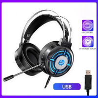 HP H120 Gaming Headset  USB  headset with omnidirectional folding noise-cancelling microphone PC General Purpose