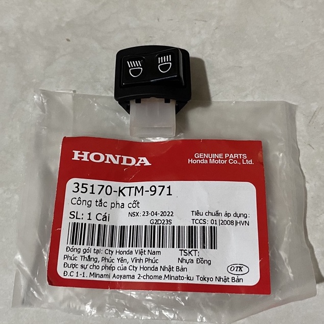 Công tắc pha cốt | công tắc đèn pha Future NEO Fi chính hãng Honda (35170-KTM-971)