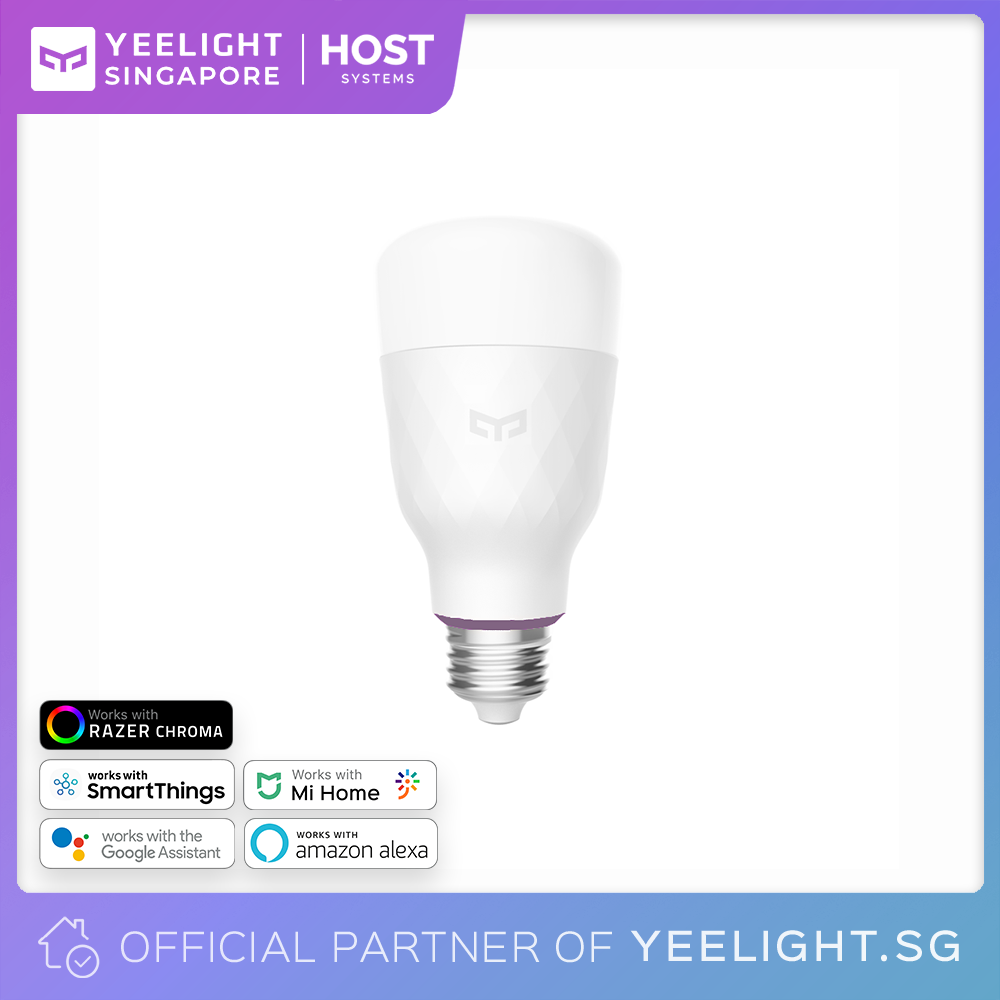 1/2/5x Xiaomi Yeelight WiFi Smart Light LED Bulb RGB E27 for Amazon Alexa Google 