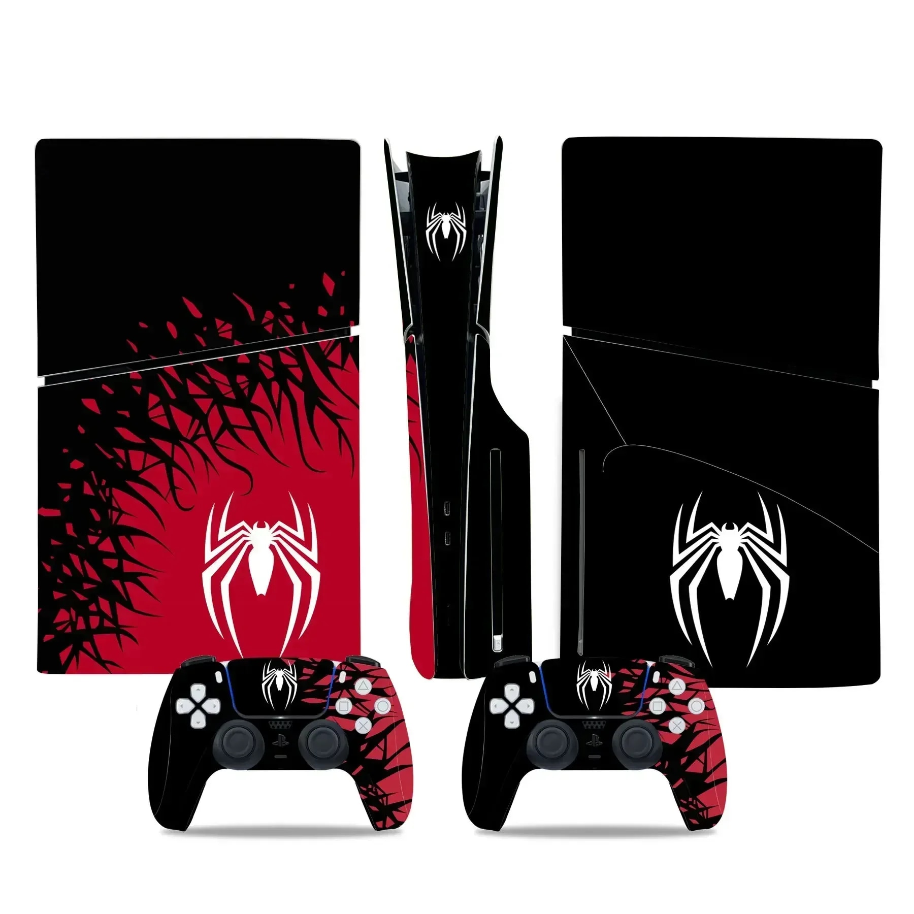 【Top-rated】 Spiderman Skin Sticker For Ps5 Disk/digital Version Skin Sticker Console And 2 Controllers Ps5 Disk/digital Version