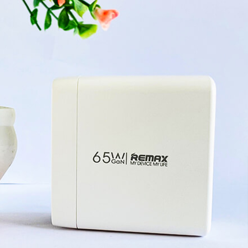 Cốc sạc nhanh 65w remax u100 3 cổng usb và type c pd qc 3.0 - mẫu mới