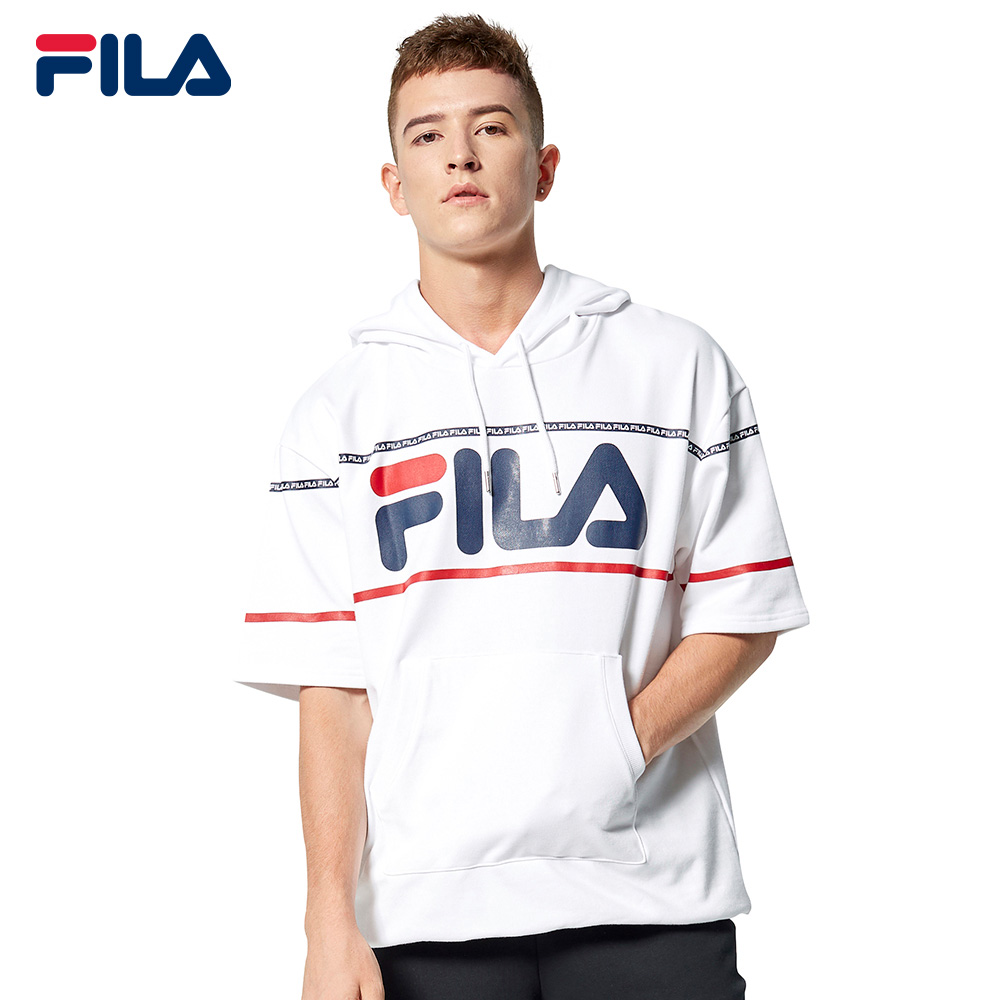 Fila hoodie mens silver Clearance