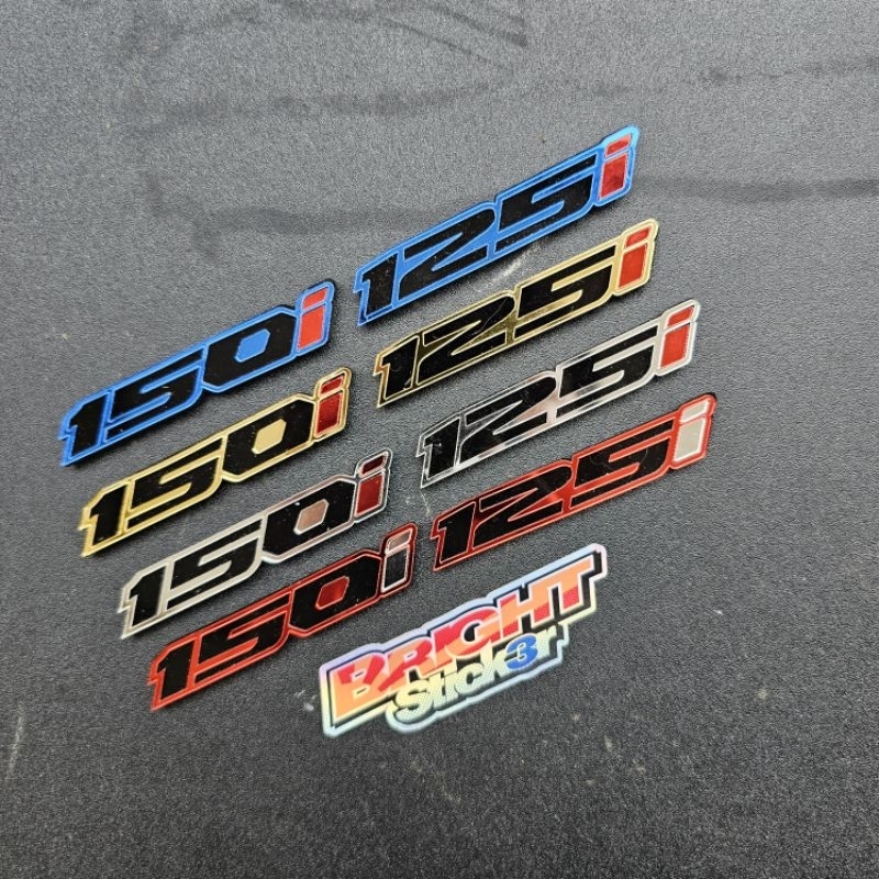 Emblem 125i 150i (1PCS) Akrilik emblem ackrilick 125i 150i timbul 3d Harga 13,210 rupiah*Gratis Ongkir