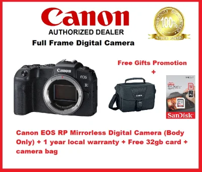 Canon EOS RP Mirrorless Digital Camera (Body Only) + 15 months local warranty + Free 32gb card + camera bag + Additional Free Gift