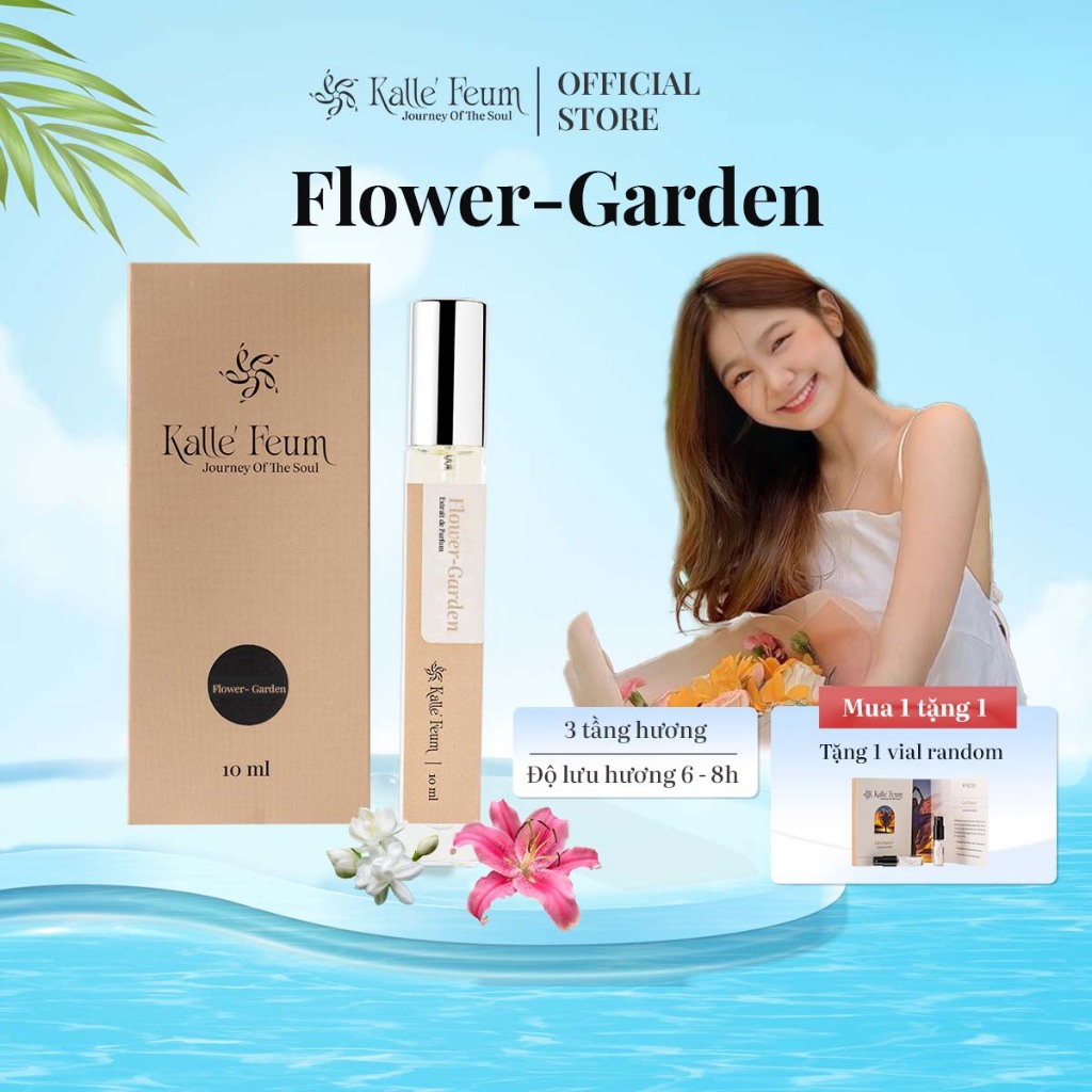Nước hoa nữ flower-garden nữ tính dạng xịt 10ml | kalle' feum
