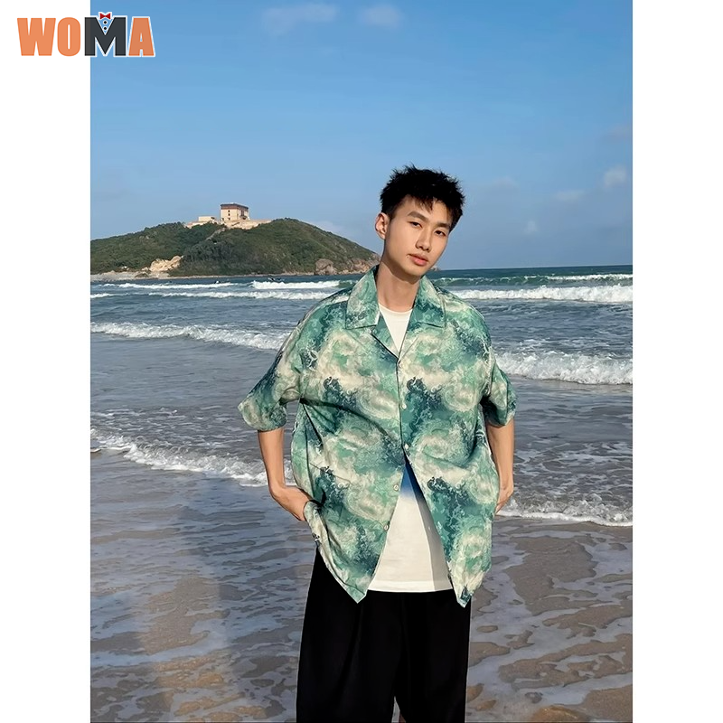 WOMA Men's round neck simple fitness sports vest Thin simple bottoming sleeveless T-shirt ราคา 182 บาท*ส่งฟรี