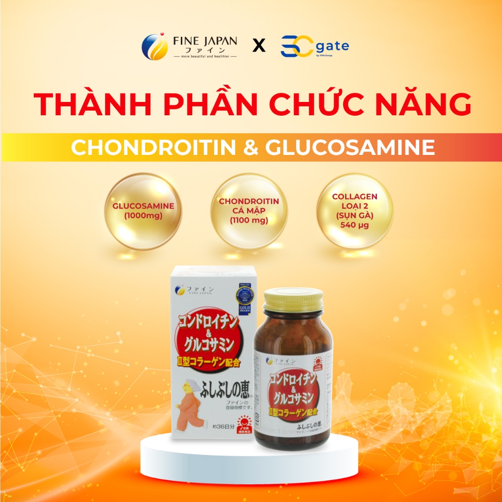 Viên uống hỗ trợ xương khớp Fine Japan 81.75g Chuẩn nội địa nhật